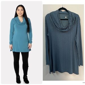 Kickee Long Sleeve Cowl Neck Tunic Top
